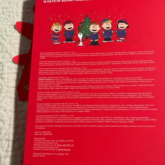 Profusion Cosmetics Peanuts Gift Set with Green and Red Accents - Picture 8 of 8